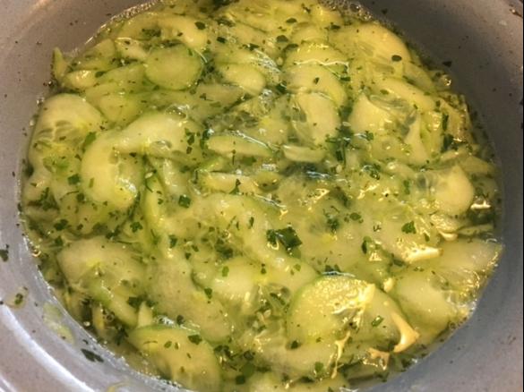 Dänischer Gurkensalat