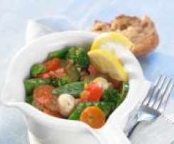 Gemüsepfanne mit Zitrone und Honig