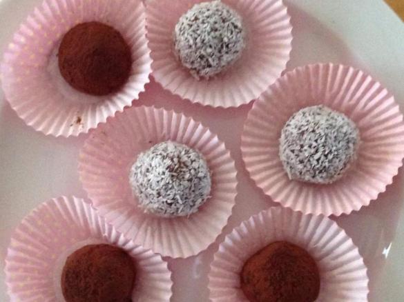 Weight Watchers Pralinen mit Schokolade und Kokos