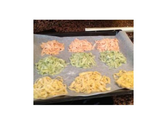 Tagliatelle in 3 Farben