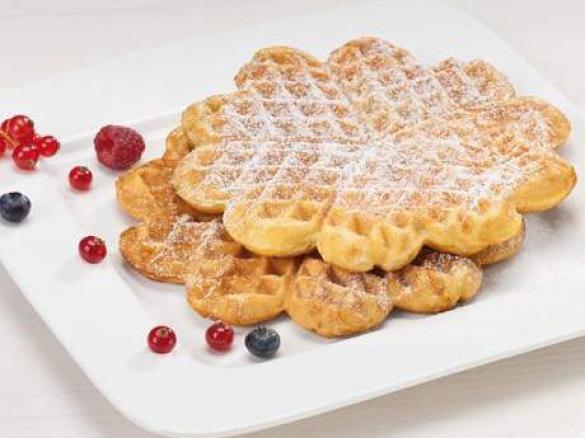 Waffeln mit Banane für Kinder + Erwachsene