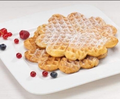 Waffeln mit Banane für Kinder + Erwachsene