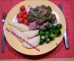 Lammkeule unter der Kräuterkruste