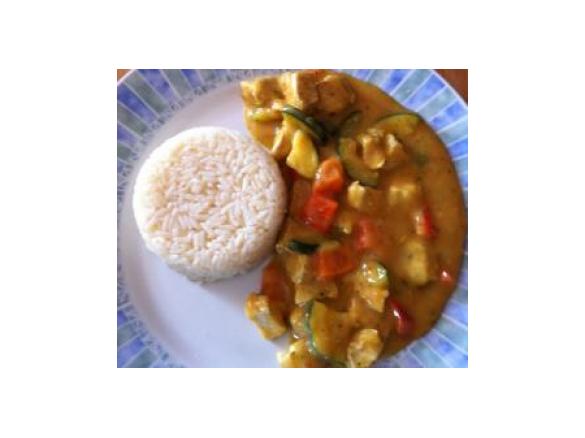 Curryhähnchen mit Reis (auch WW) 11 PP