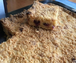 Quark-Kirsch-Streusel vom Blech