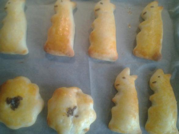 Quark-Ölteig Hasen, Blumen, u.a.