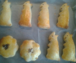 Quark-Ölteig Hasen, Blumen, u.a.