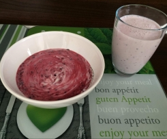 Himbeer-Heidelbeer-Joghurt-Shake