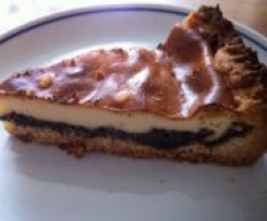 Käsekuchen mit Mohn