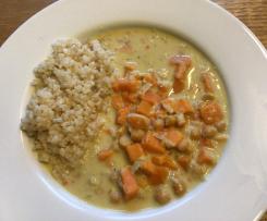 Süßkartoffel-Curry mit Kichererbsen