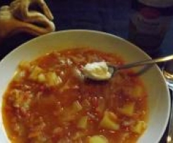 Borsch vegetarisch (ganz einfach und schnell)