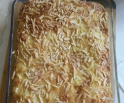 Milchreisauflauf mit Apfelmus