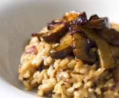 Veganes Pilz-Risotto