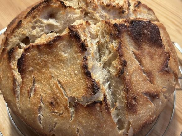 Brot mit Kartoffelpüree