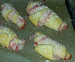 Erdbeer-Vanille Hörnchen