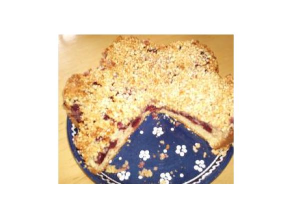 Kirschkuchen mit Knuspermandeln