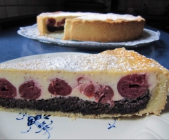 Mohnkäsekuchen mit Obst