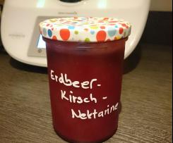 Erdbeer-Kirsch-Nektarinen Marmelade