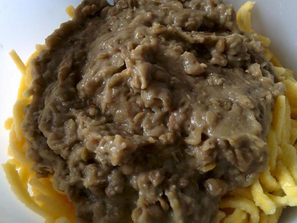 Schwäbische Linsen - so richtig babbig :)