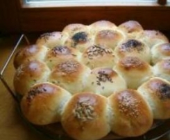 Schnelle und knusprige Brötchen