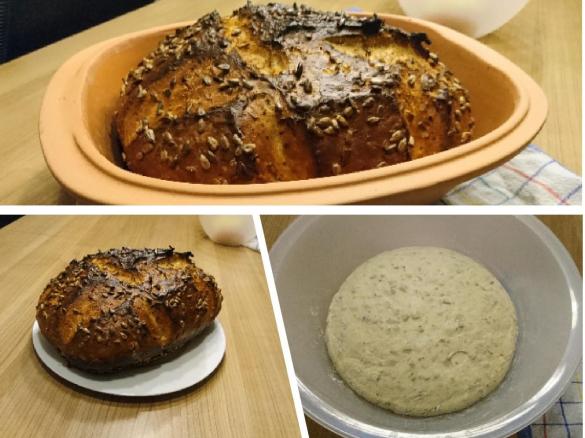 Dinkel-Sonnenblumenkern-Brot