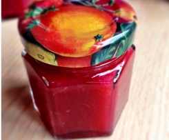 Pflaumen-Chutney/Mus mit Knoblauch und Chilli