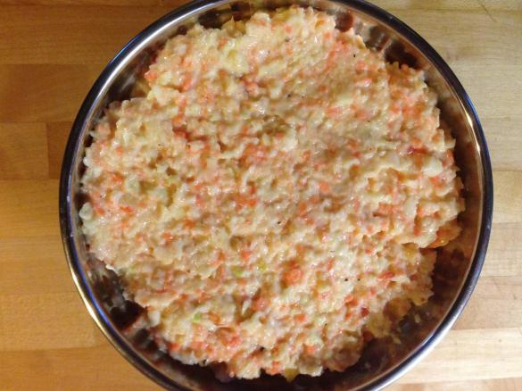 Variation von Krautsalat Coleslaw ohne Paprika