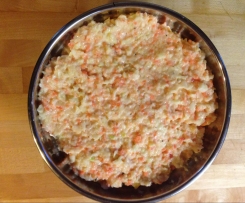 Variation von Krautsalat Coleslaw ohne Paprika