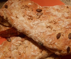 Körner Baguette außen knusprig innen flaumig