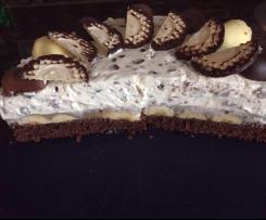 Schokokuss-Torte mit Bananen