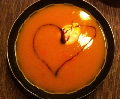 Karotten-Curry-Suppe (Helfersuppe zur Flutzeit in Deggendorf)