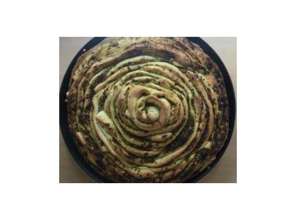 Zupfbrot mit Petersilienpesto