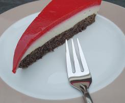 Schneewittchen-Torte (weiß, rot, schwarz)