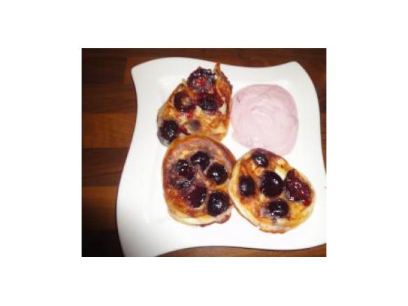 Kirsch-Quarkpfannkuchen