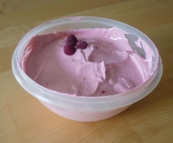 Himbeer-Eis ohne Sahne