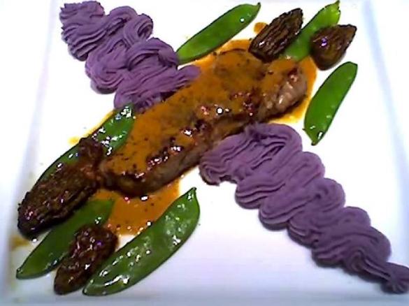 Lila Kartoffelpüree