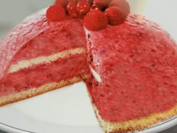 Himbeer-Kuppel-Torte