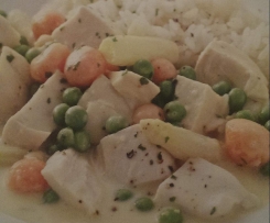 Leipziger-Allerlei-Frikassee mit Huhn