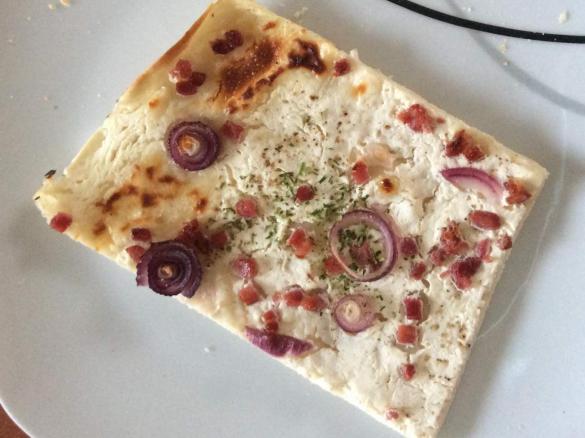 Leckerer Flammkuchen (low fat)