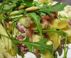 Nudelgratin mit Rucola