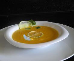 Kalte Möhrensuppe mit Limetten