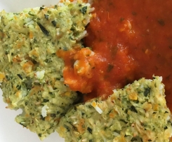 Reistorte mit Tomaten-Basilikum Soße (WW)