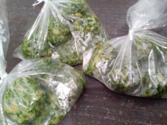 Spinatknödel (auf Vorrat)