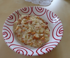 Variation von Pfifferlings-Risotto