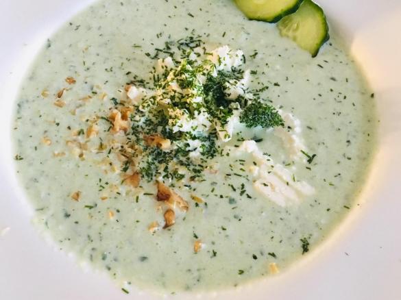 kaltes Gurkensüppchen