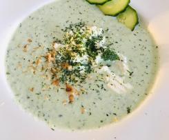 kaltes Gurkensüppchen