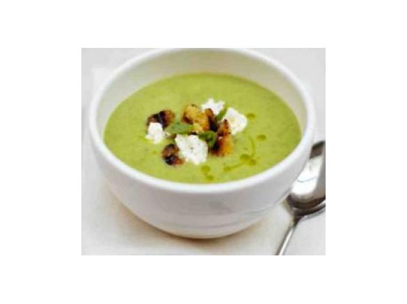 Die frische Erbsensuppe alla Jamie Oliver