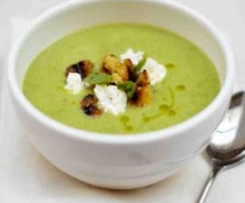 Die frische Erbsensuppe alla Jamie Oliver