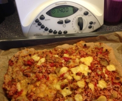 super schnelle+gesunde Pizza aus Weizenvollkornmehl