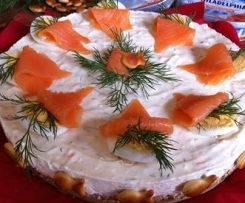 LachsTraumTorte - Die herzhafte Männertorte mit Frischkäse